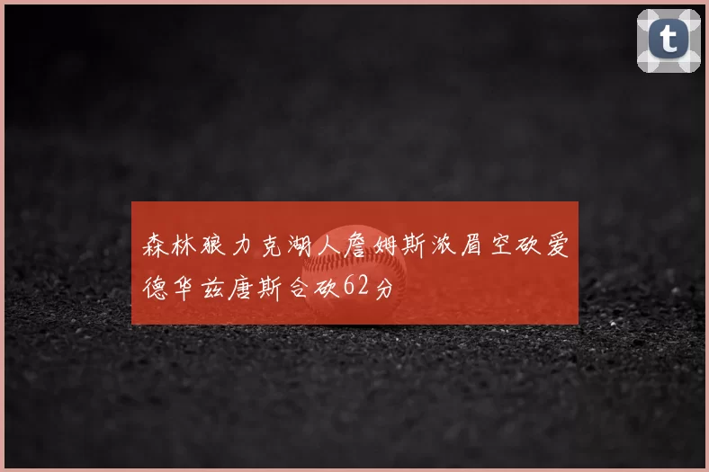 森林狼力克湖人詹姆斯浓眉空砍爱德华兹唐斯合砍62分