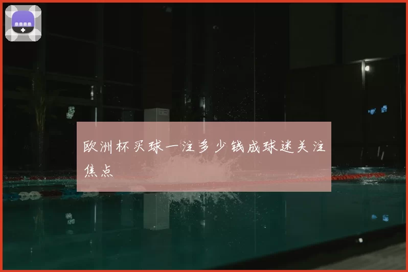 欧洲杯买球一注多少钱成球迷关注焦点