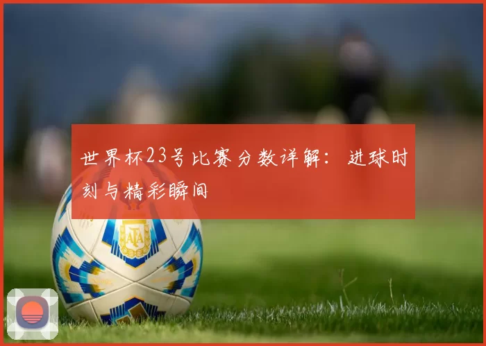 世界杯23号比赛分数详解：进球时刻与精彩瞬间