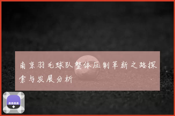 南京羽毛球队整体压制革新之路探索与发展分析