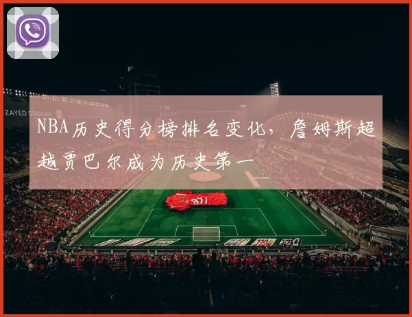 NBA历史得分榜排名变化，詹姆斯超越贾巴尔成为历史第一