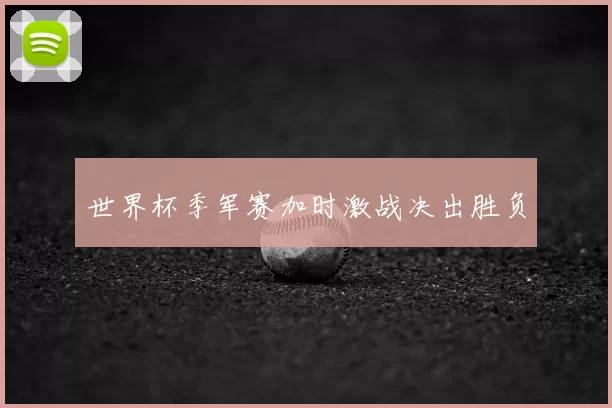 世界杯季军赛加时激战决出胜负